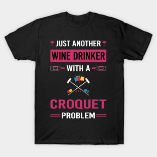 Wine Drinker Croquet T-Shirt